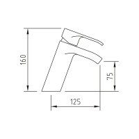 Смеситель для раковины CLEVER PAULA 98197