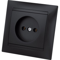 Розетка TDM ELECTRIC 2П 10А 250В графит Лама SQ1815-0622