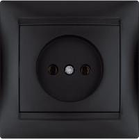 Розетка TDM ELECTRIC 2П 10А 250В графит Лама SQ1815-0622