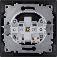 Розетка TDM ELECTRIC 2П 10А 250В графит Лама SQ1815-0622