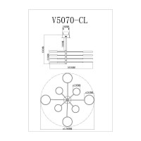 Люстра на штанге Moderli Run V5070-CL