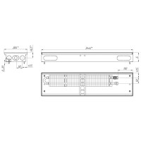 Внутрипольный конвектор КЗТО Бриз 200x80x1000 u (5ал 12) бр20080x1000uр5ал12 БР200801000UР5АЛ12 БР200801000UР5АЛ12 БР20080*1000UР5АЛ12
