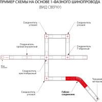 Электрический соединитель Elektrostandard TRC-1-1-FLEX-WH гибкий коннектор для однофазного шинопровода белый a039587
