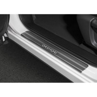Накладки на пороги Rival для Nissan Qashqai 2014-н.в, нержавеющая сталь, 4 шт. NP.4106.3