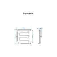 Полотенцесушитель ENERGY Vega 500х500 00000015331