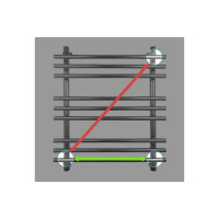 Полотенцесушитель ENERGY Ideal 800х500 000000472