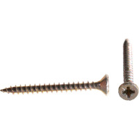 Шуруп для дерева Саморезик 4.5х45 универсальный потай, желтый цинк, Pz-2 500шт SYZ-4.5х45-500