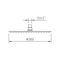 Верхний душ CLEVER CIRCULAR д.300 98892