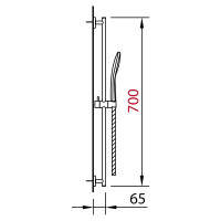 Душевой гарнитур CLEVER STYLE д.19x700 99627