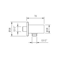 Шланговое соединение CLEVER BIMINI 98235