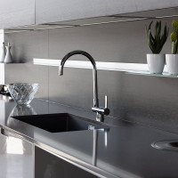 Комбинированный складной смеситель для кухни CLEVER FS19 с выходом для питьевой воды, хром 60731