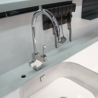 Комбинированный смеситель для кухни CLEVER SQUARE с выходом для питьевой воды 60151