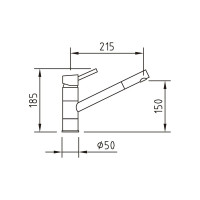 Смеситель для кухни CLEVER CAIMAN URBAN 92603