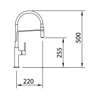 Смеситель для кухни CLEVER CHEF SLIM BLANCO CROMO 60147