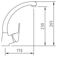 Смеситель для кухни CLEVER S12 URBAN 98334