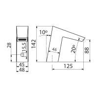 Сенсорный смеситель для раковины CLEVER VENTU 60739