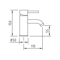 Смеситель для раковины CLEVER CAIMAN ELEGANCE 97061
