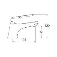 Смеситель для раковины CLEVER PANAM EVO ELEGANCE 60535