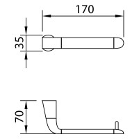 Держатель туалетной бумаги CLEVER ELEGANCE без крышки, хром 99455