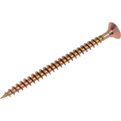 Универсальный саморез Стройметиз 5,0х70 желтый цинк уп. 100 шт. коробка 2140895