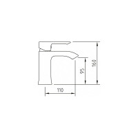 Смеситель для раковины Clever AGORA ELEGANCE 98680