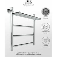 Полотенцесушитель INDIGO Line с полкой 1" - 3/4 - 1/2, 60/50 LLSHW60-50P