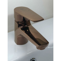 Смеситель для раковины ORANGE Loop розовое золото M26-021rg