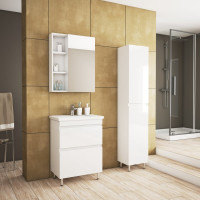 Зеркало Uncoria Арно 60, белое  66033