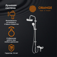 Душевая система Orange в комплекте со смесителем M36-922cr