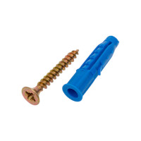 Дюбель с шурупом НАКРЕПКО 6х30 15шт 102304