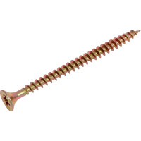 Универсальный саморез Стройметиз 5,0х70 желтый цинк уп. 100 шт. коробка 2140895