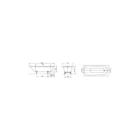 Ванна Kaldewei SANIFORM PLUS 373-1 размер 1700х750х410, alpine white, без ножек 112600010001 00018943