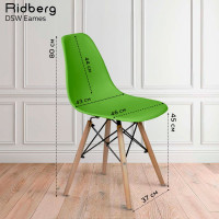 Стул Ridberg DSW EAMES зеленый, 1 шт. Box 1208566