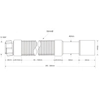 Гофра McAlpine 0,3м-32x40x50 MRMF103S