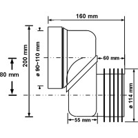 Эксцентрик McAlpine пласт. ф110 (с 80мм. смещением) MRWCLO-8