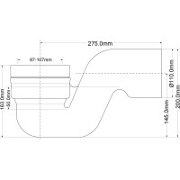 Колено для унитаза McAlpine ф110 MRWC46
