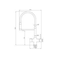 Смеситель ZorG Steel Hammer SH 2003 BLACK