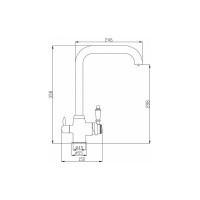 Смеситель ZorG Steel Hammer хром SH 725 CR