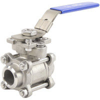 Кран шаровой DN.ru КШПП 316.200-ISO Ду32 Ру63 полнопроходной, с рукояткой D160-07675