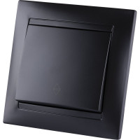 Выключатель на 2 направления TDM ELECTRIC Лама 1 клавишный 10А графит SQ1815-0606