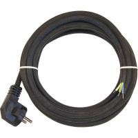 Кабель электрический морозостойкий с вилкой / шнур для электроинструмента (2 м, кгтп-хл 3x0,75 мм2, черный) DORI 249173