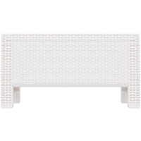 Садовый стол WORKY ротанг, 76,5x57x42 см, белый ARD146849