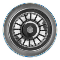 Выпуск в сборе MasterProf 3.1/2" нержавеющая чашка, пластиковые втулка и шток ИС.110642