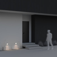 Подсветка для лестниц MAYTONI outdoor mane led 3w алюминий и пластик белый O047SL-L3W3K