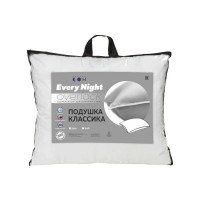 Подушка Мягкий сон оверлок, 70x70, "every night" белый ПОов-6116у