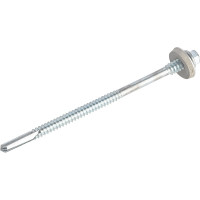 Винт самосверлящий SsWp(EPDM) 14х5.5(6.3)х115 (цинк) 100 шт. Skreppro 4680635460170