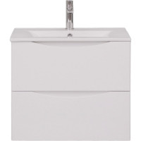 Подвесная тумба с раковиной BOND Cube 60 см, белая матовая T01605-S05W