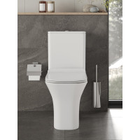 Безободковый унитаз-компакт Orange C02-000w с микролифтом, белый