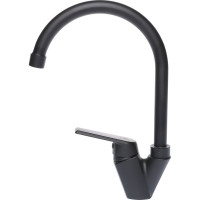 Полимерный смеситель для кухни, черный OneLife P02-000b