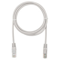 Патч-корд компьютерный U/UTP SUPRLAN Cat.5e 4x2 26AWG /7x0.16mm/ Cu LSZH серый 1м 10-0142
